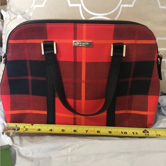 EUC Kate Spade Newbury Lane Plaid Tote Bag - Picture 9 of 11